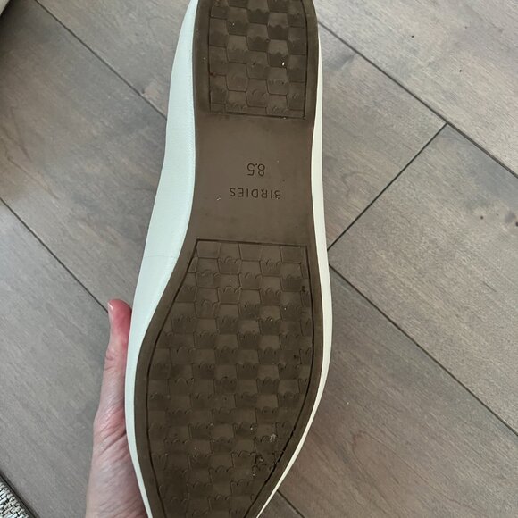 Birdies The Goldfinch Ecru Leather Ballet Flats - Picture 8 of 9